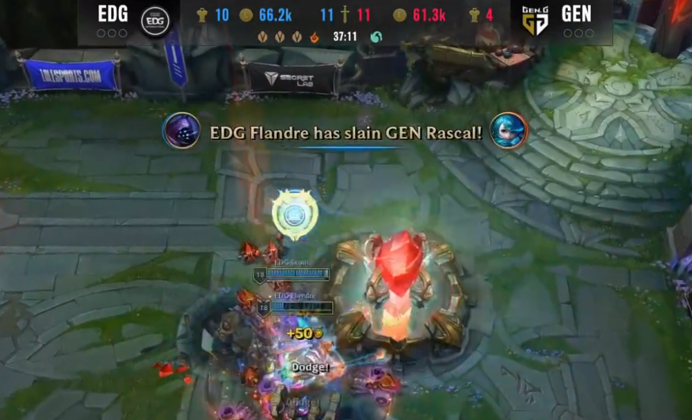 G2翻盘EDG，ShowMaker操刀奇招英雄翻盘小组赛3:2（广州）